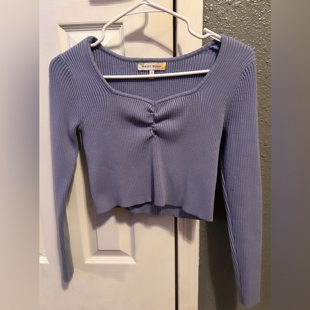 Hazel Moon Blue Ribbon Sweater